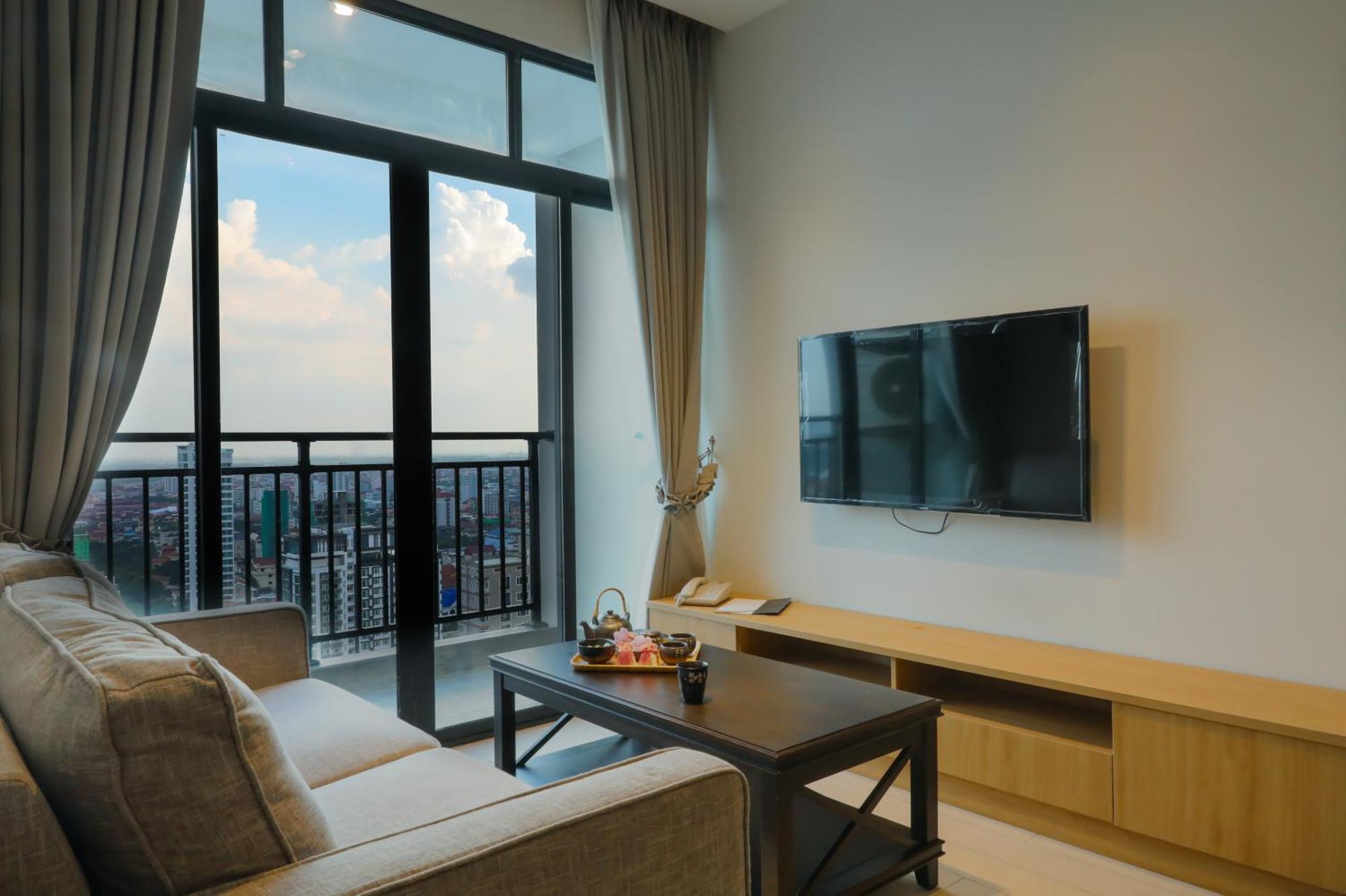 The View Serviced Residence 豪景日式酒店公寓 Phnom Penh Esterno foto